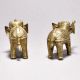 Unique Tribal Art Elephant Pair small size