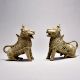 Sitting Tribal Lion Pair with Jali Design