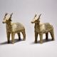 Handmade Metal Dhokra Deer Statue in Pair