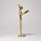 Standing Tribal Woman Reading Book Figurine