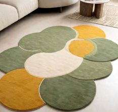 Handtufted Soft Clover Wool Rug