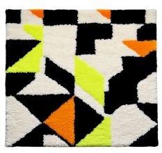 Handtufted Modern Triangle Fusion Wool Rug