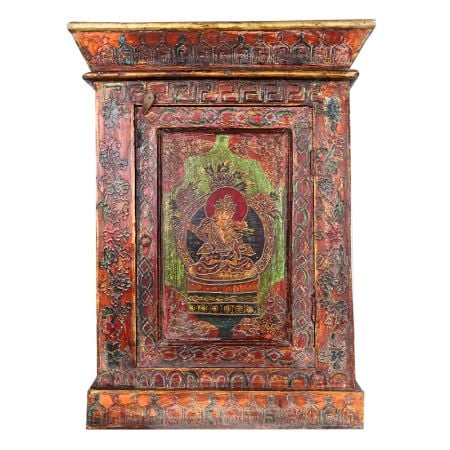 Vintage Style Wooden Box with Floral Motifs