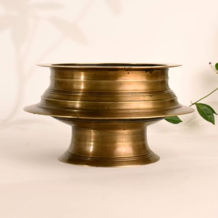 Vintage Deep Brass Pot for Decoration