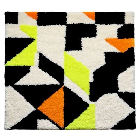 Handtufted Modern Triangle Fusion Wool Rug