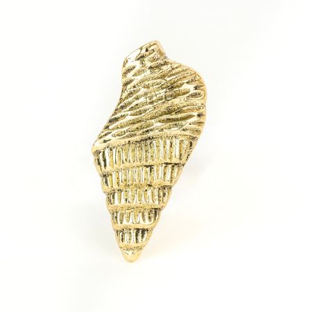 Handmade Golden Brass Conch Shell Knob – Decorative Cabinet and Drawer Pull