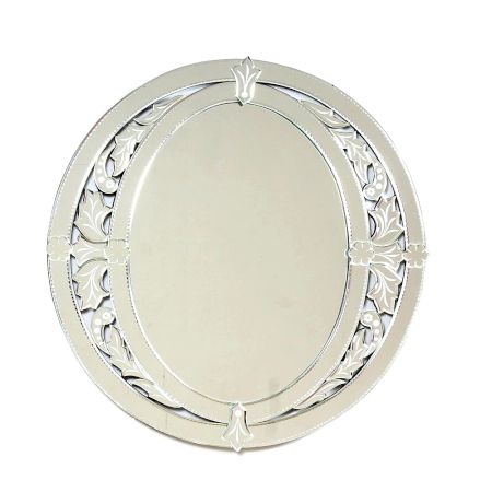 Ornate Oval Ring Mirror