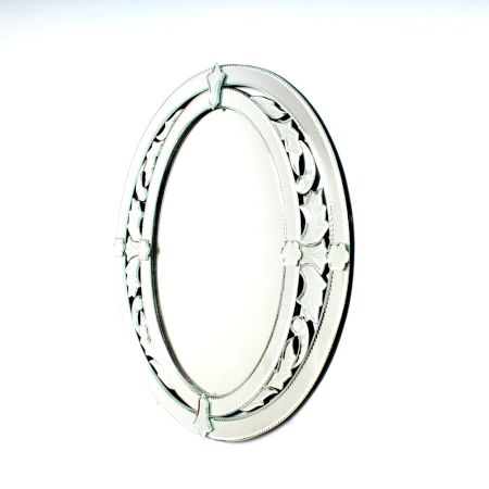 Ornate Oval Ring Mirror