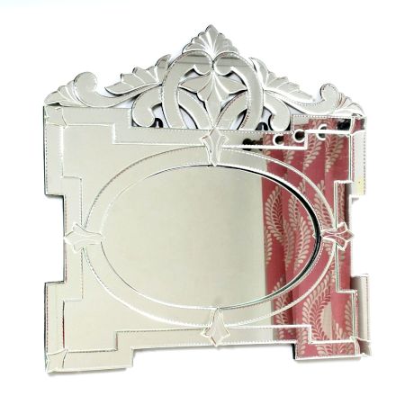 Baroque Oval Panel Mirror