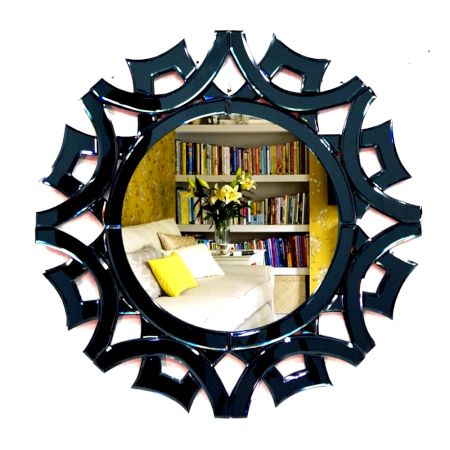 Ebony Starburst Wall Mirror