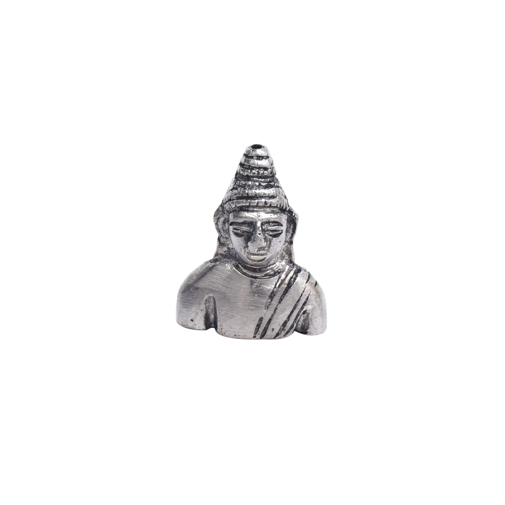 Silver Brass Buddha Agarbatti Holder Stand