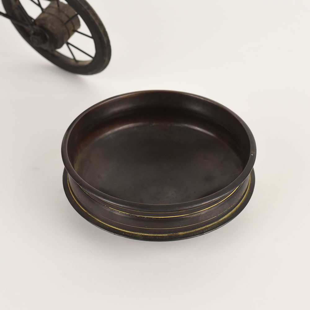 Vintage Floral Brass Urli for Home Decor