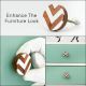 Zig Zag Wooden Cabinet Knobs