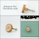 Handmade White and Brown Wooden Round Furniture Knobs