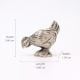Silver Brass Hen Incense Stick Holder