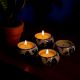 Modern Ceramic Tea Light Holder for Decor in Set of 4