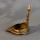 Vintage Brass South Indian Art Diya Traditional Temple Lamp