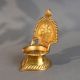 Vintage Brass South Indian Cross Design Pooja Diya