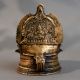 Brass South Indian Temple Art Diya with Deity Design