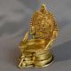 Handmade Brass South Indian Art Pooja Diya with Traditional Design