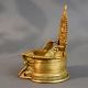 Vintage Handmade Brass South Indian Temple Style Pooja Diya
