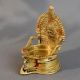 Indian Vintage Brass Handmade South Indian Temple Pooja Diya