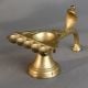 Vintage Brass Five Wick Aarti Lamp with Handle