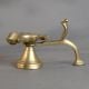 Vintage Brass Five Wick Aarti Lamp with Handle