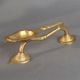 Handcrafted Brass Aarti Oil Lamp with Decorative Handle