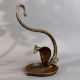 Vintage Brass Cobra Oil Lamp Himalayan Art Style
