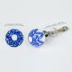 6 Pack Blue Ceramic Cabinet Knobs- Dresser Knobs