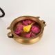 Traditional Brass Serving Bowl for Flower Decor