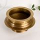 Polished Wide Handcrafted Brass Pot for Decor