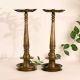 Antique Brass Oil Lamp in Pair for Pooja