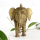 Ornate Brass Elephant Statue for Home Decoration