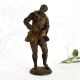 Dancing Man Metal Sculpture in Antique Finish