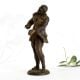 Dancing Man Metal Sculpture in Antique Finish