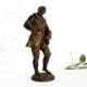 Dancing Man Metal Sculpture in Antique Finish