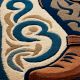 Handtufted Western Boot Emblem Wool Rug