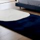 Handtufted Navy Minimalist Wool Rug
