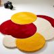 Handtufted Sunset Trio Circle Wool Rug