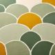 Handtufted Green Scallop Cascade Wool Rug