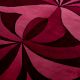 Handtufted Purple Petal Swirl Wool Rug