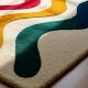 Handtufted Retro Wave Pastel Wool Rug