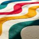 Handtufted Retro Wave Pastel Wool Rug