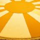Handtufted Golden Sun Ray Wool Rug