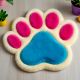 Handtufted Vibrant Pawprint Play Wool Rug