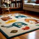 Handtufted Whimsical Animal Wool Rug