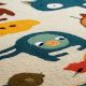 Handtufted Whimsical Animal Wool Rug