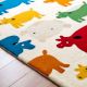 Handtufted Animal Jigsaw Play Wool Rug